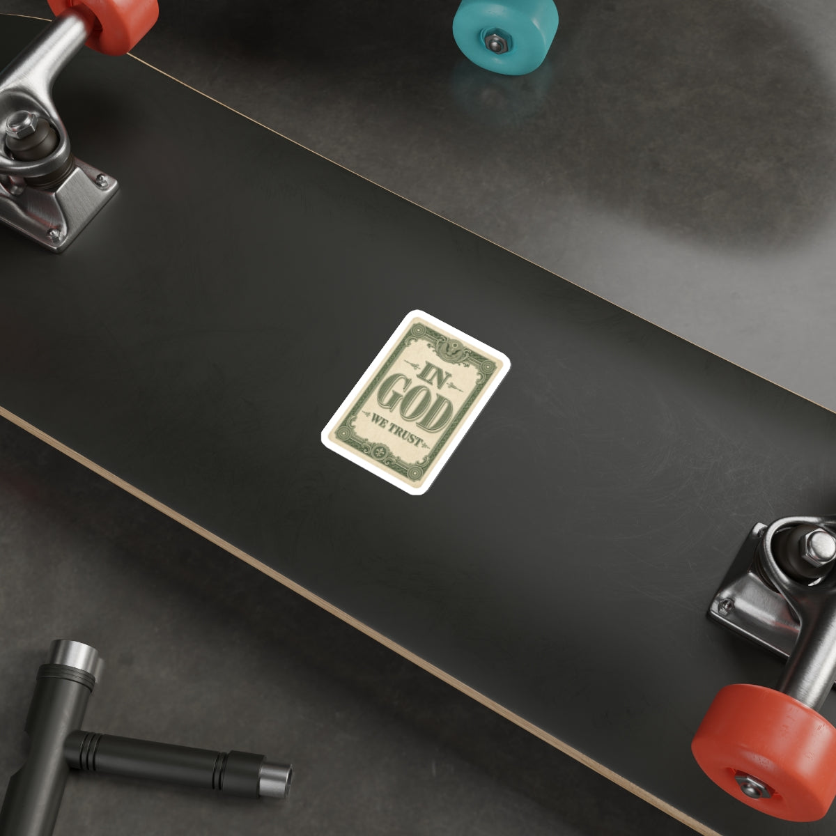 In God We Trust Card Die-Cut Sticker