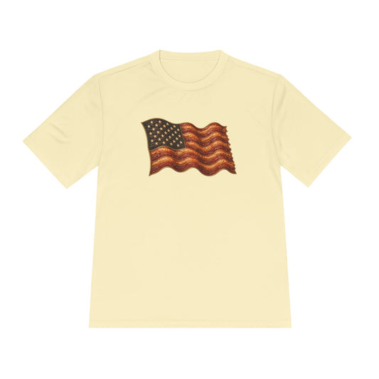 Bacon Flag Men's Dry-Fit Performance Tee