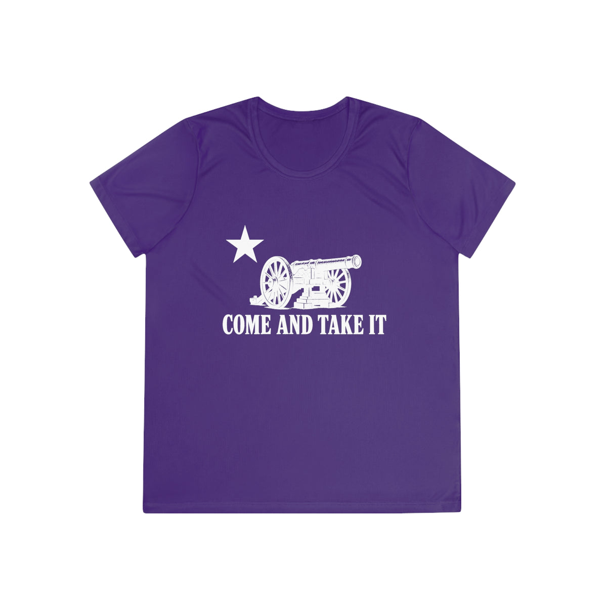 Come and Take It Cannon Women's Dry-Fit Performance Tee - Dark Colors