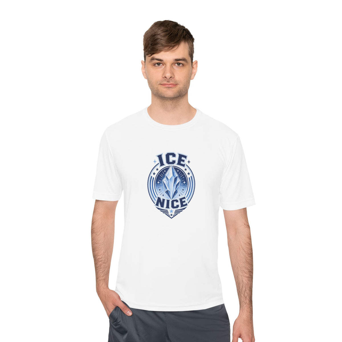 ICE is NICE Badge Men's Dry-Fit Performance Tee