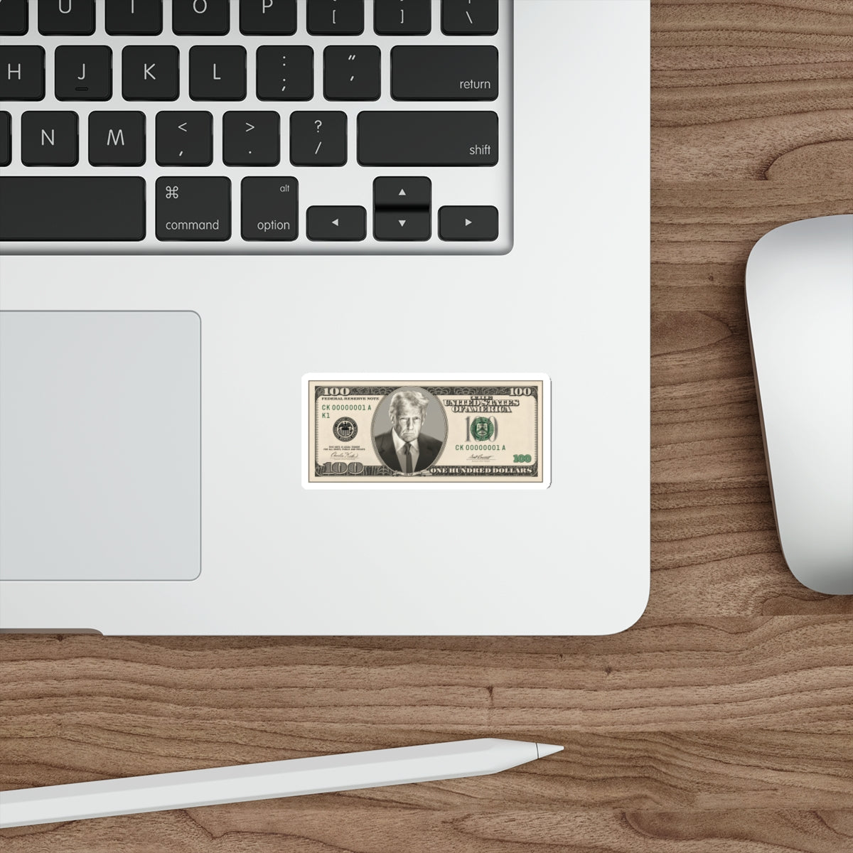 Trump $100 Bill Die-Cut Sticker