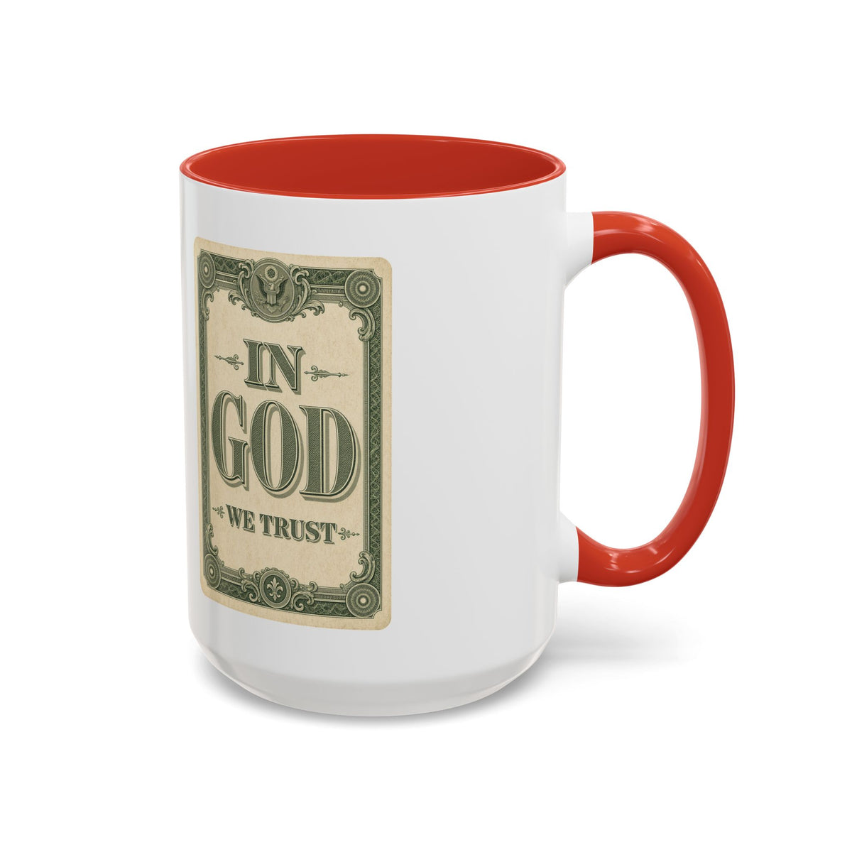 In God We Trust Card Accent Mug