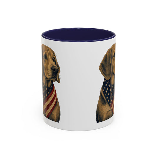 Patriotic Beagle Accent Mug