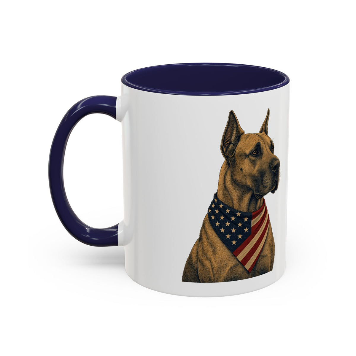 Patriotic Great Dane Accent Mug