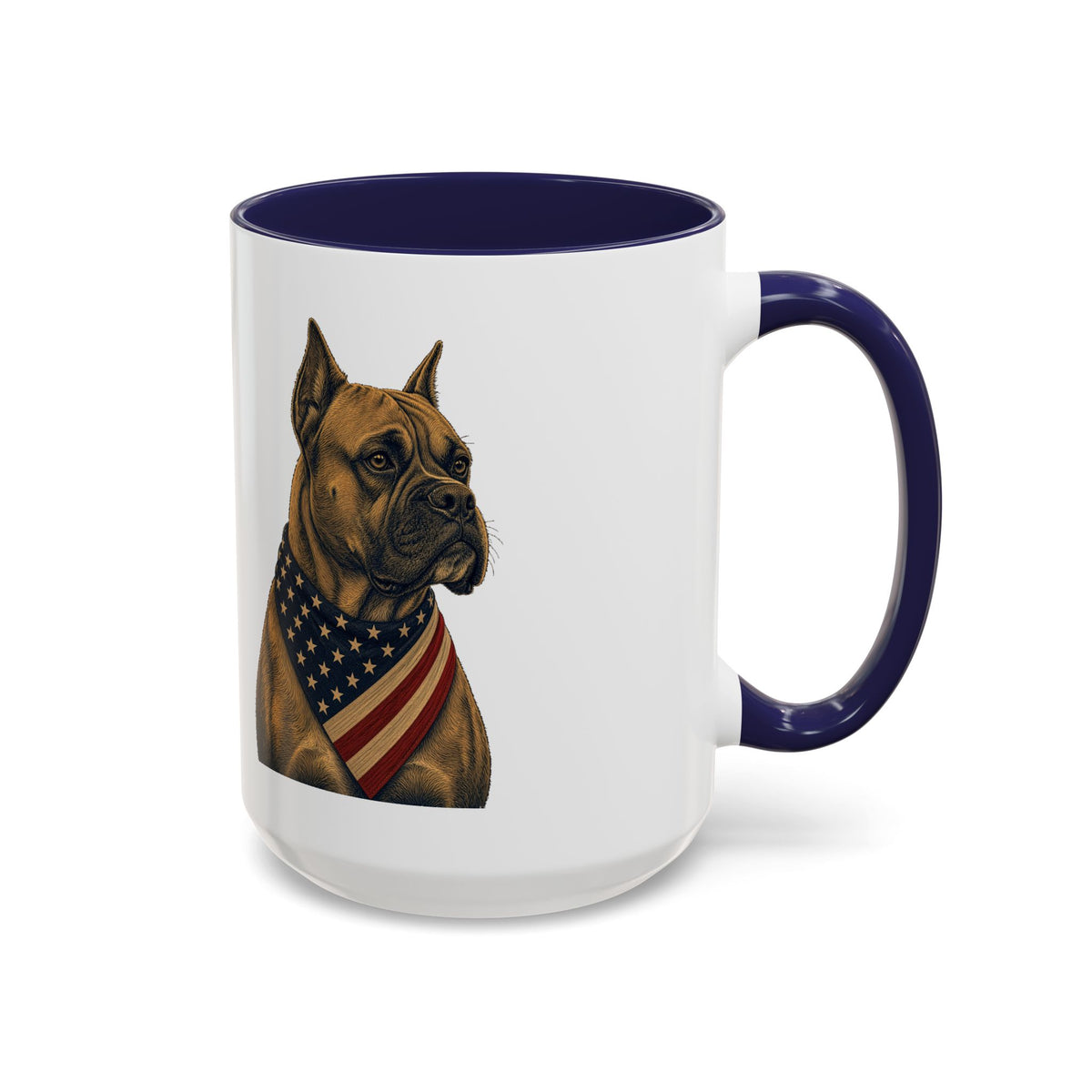 Patriotic Boxer Accent Mug