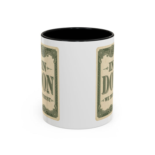 In Don We Trust Card Accent Mug