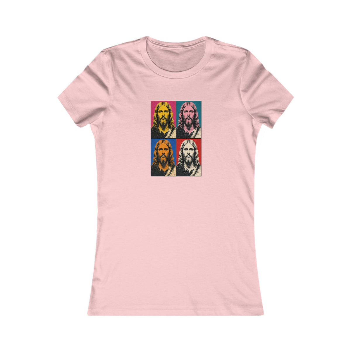 Jesus Pop Art Grid Women's Slim Fit Tee