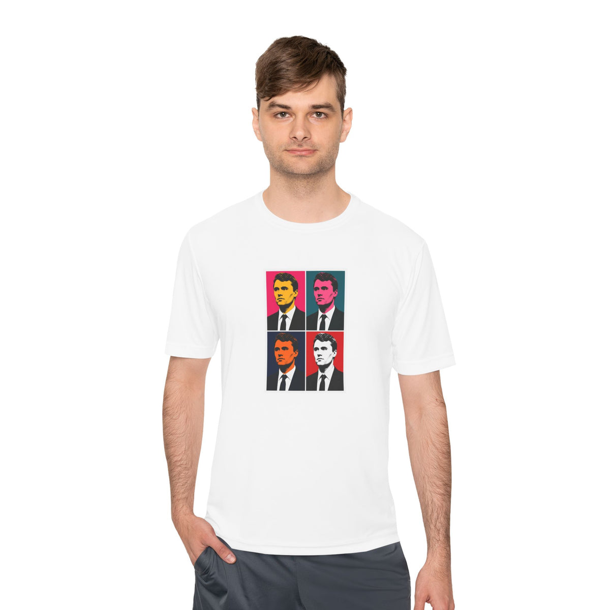 Charlie Pop Art Men's Dry-Fit Performance Tee