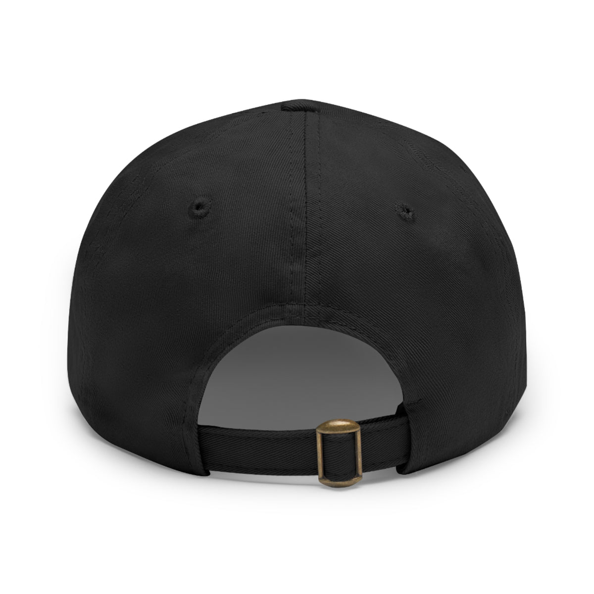 Charlie Kirk Forever Stamp Leather Patch Dad Hat in Black – back