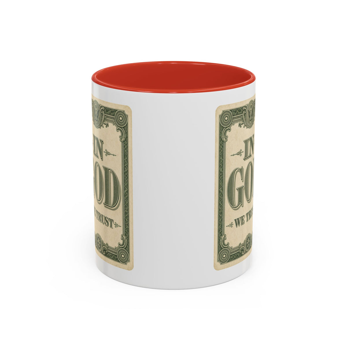 In God We Trust Card Accent Mug