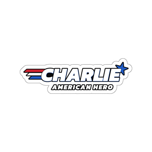 Charlie American Hero Die-Cut Sticker