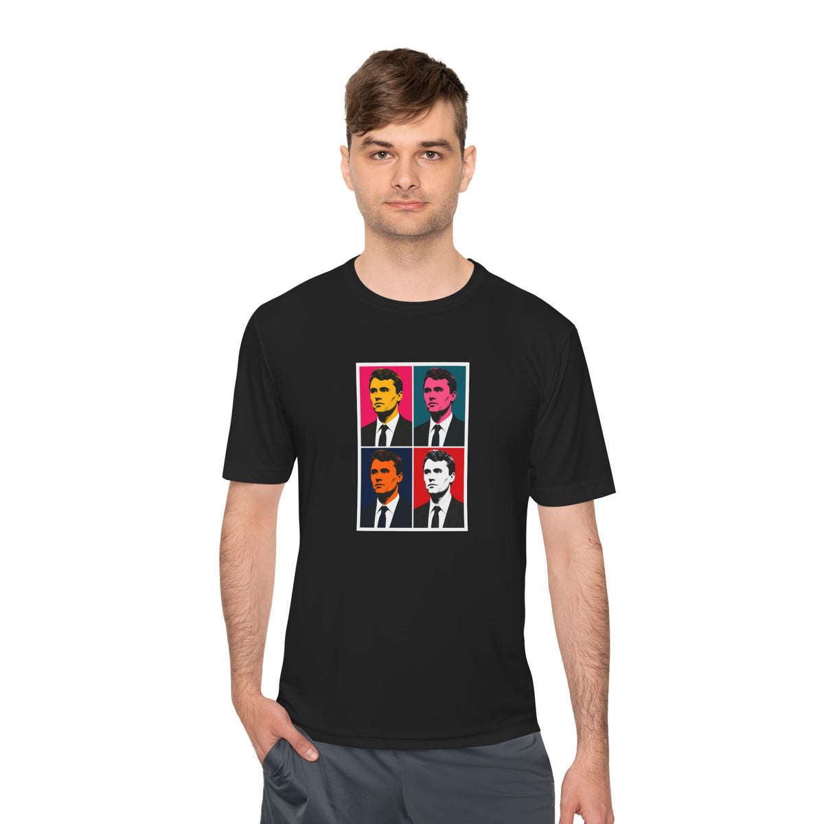 Charlie Pop Art Men's Dry-Fit Performance Tee