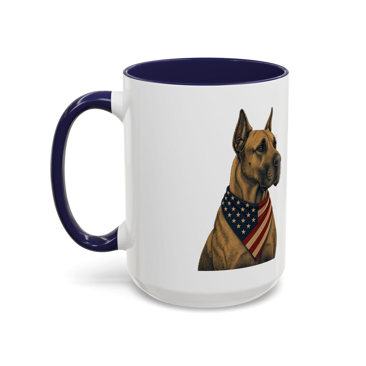 Patriotic Great Dane Accent Mug