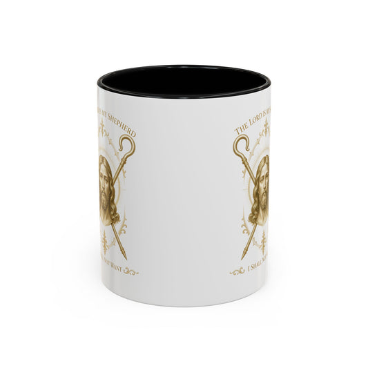 The Lord Is My Shepherd Psalm 23:1 Accent Mug