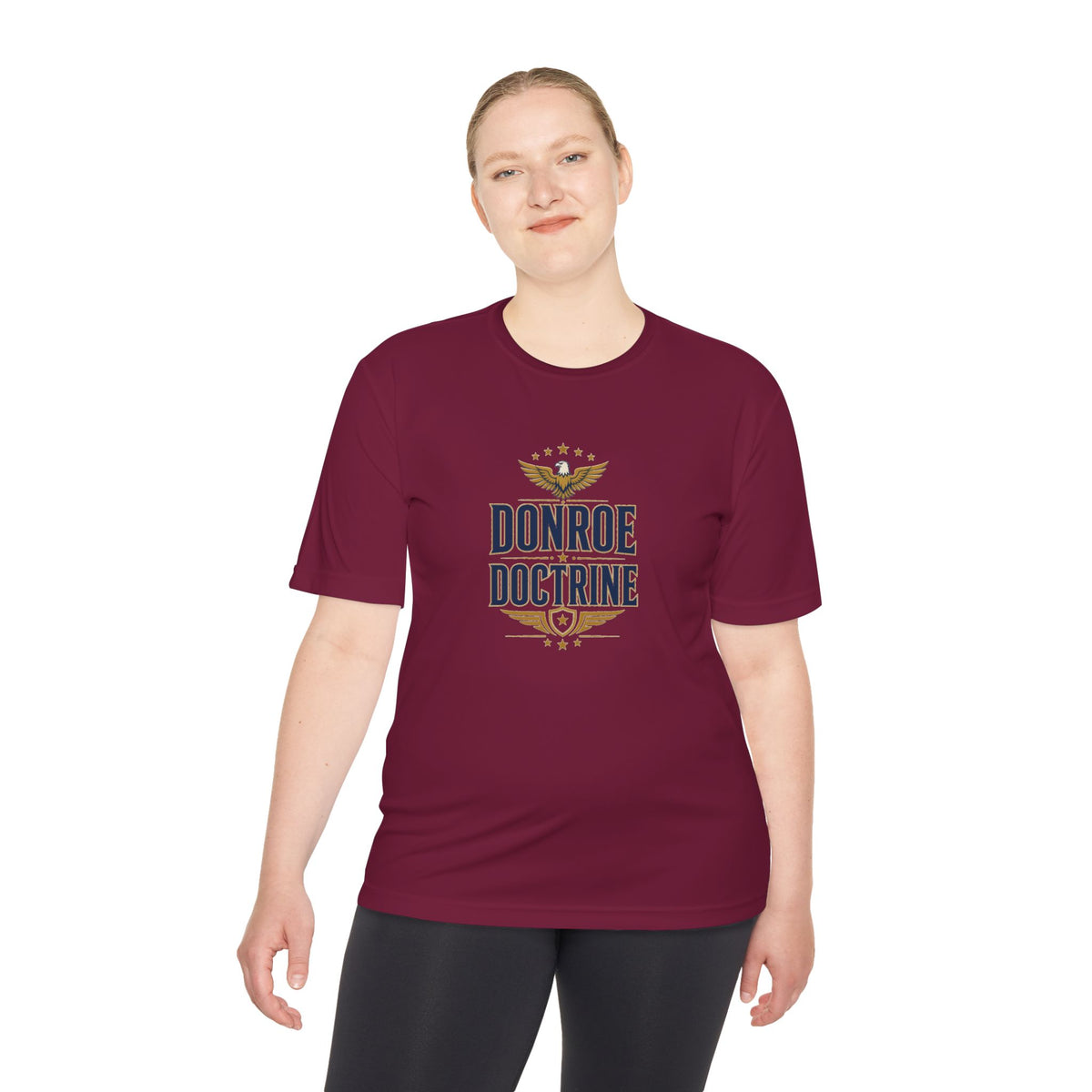 Donroe Doctrine Stacked Men's Dry-Fit Performance Tee