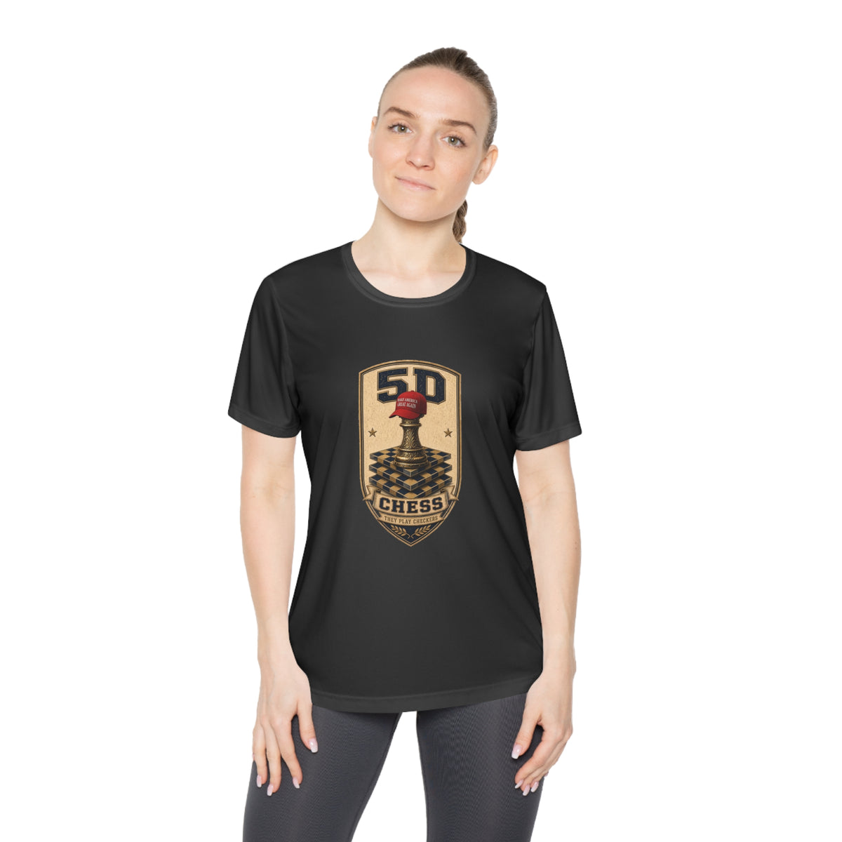 5D Chess Badge Women's Dry-Fit Performance Tee