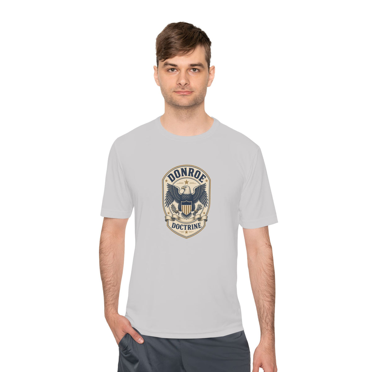 Donroe Doctrine Badge Men's Dry-Fit Performance Tee