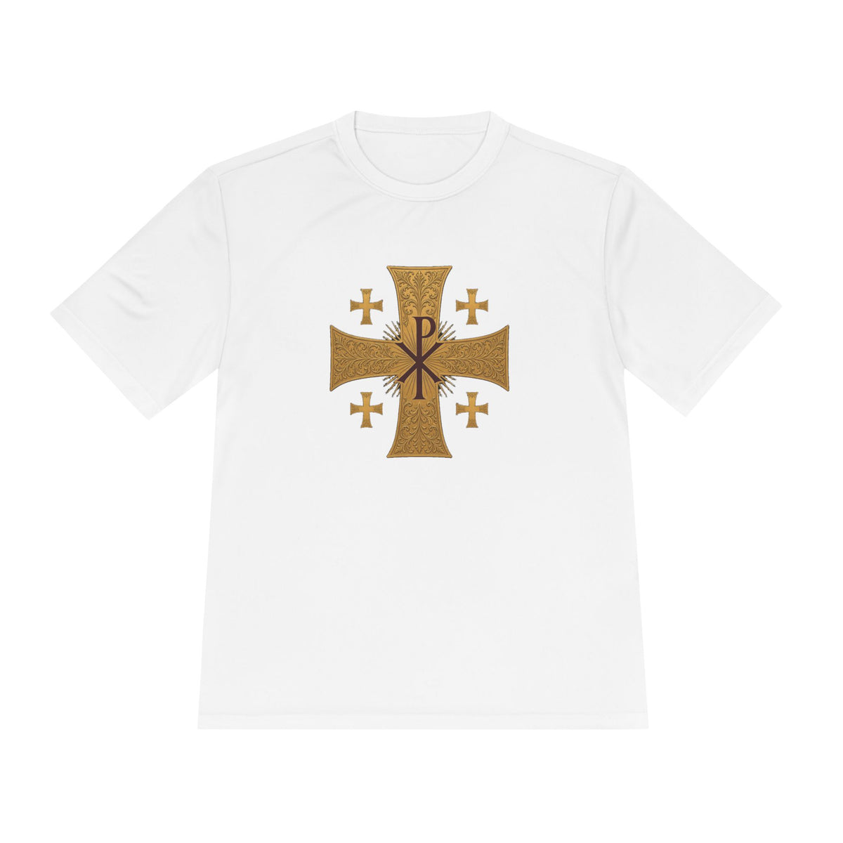 Chi-Rho Jerusalem Cross Men's Dry-Fit Performance Tee
