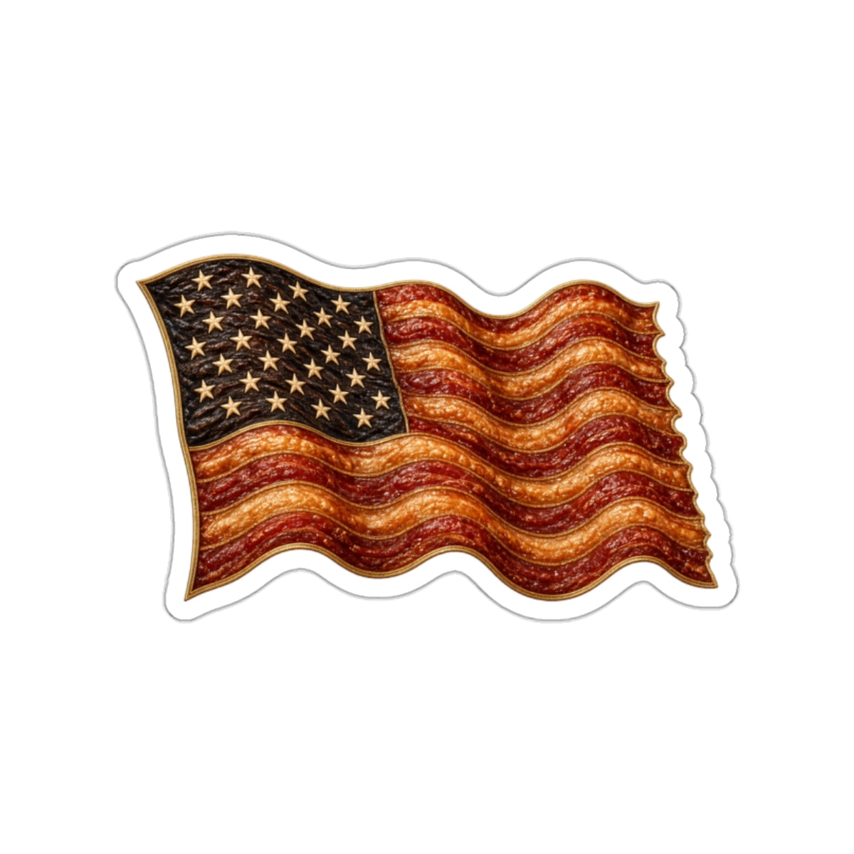 Bacon Flag Die-Cut Sticker
