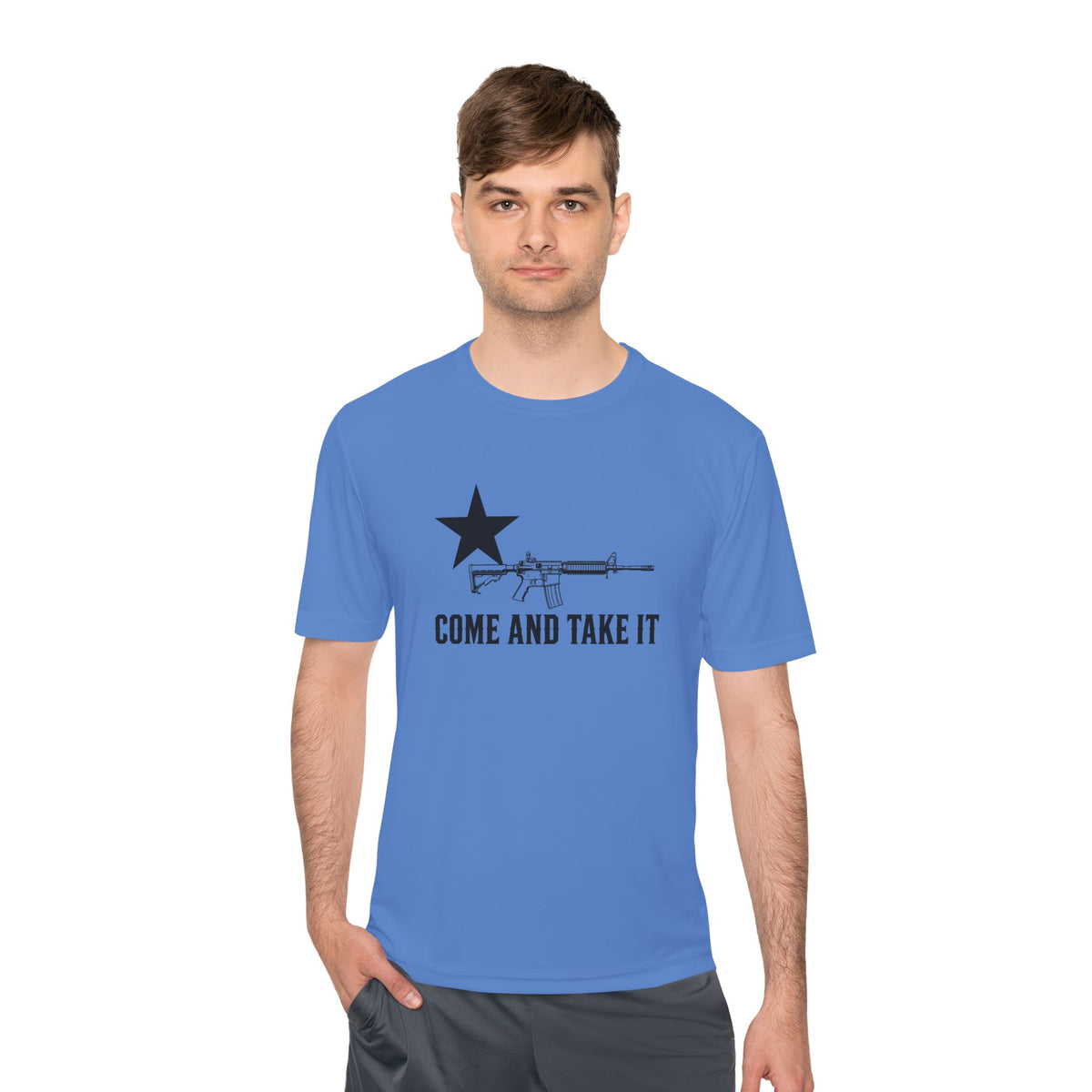 Come and Take It Rifle Men's Dry-Fit Performance Tee