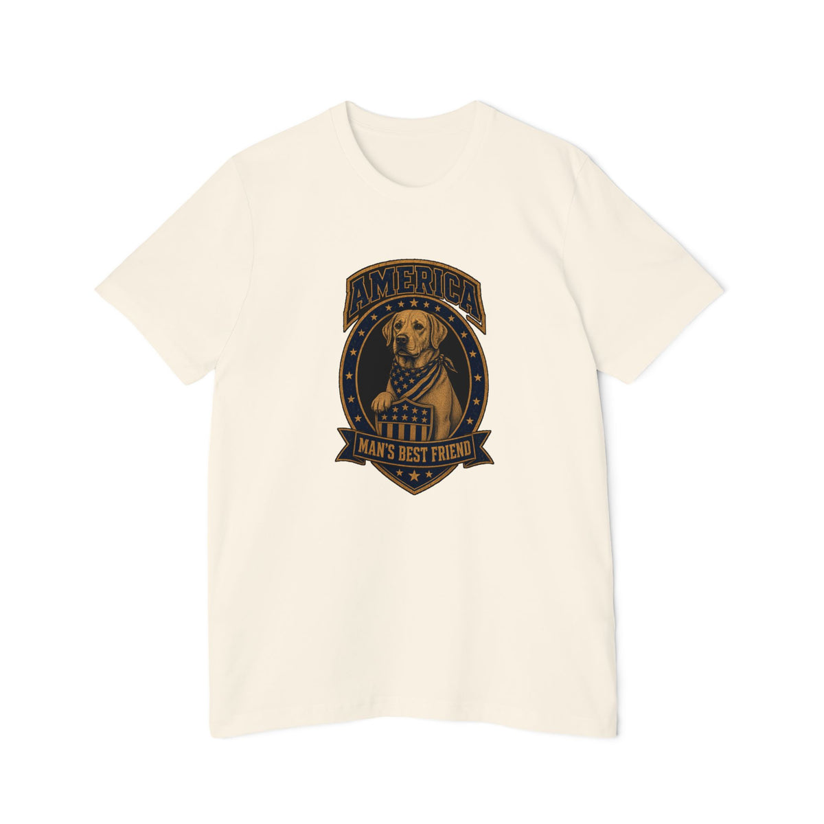 America Man's Best Friend Badge Lightweight Tee