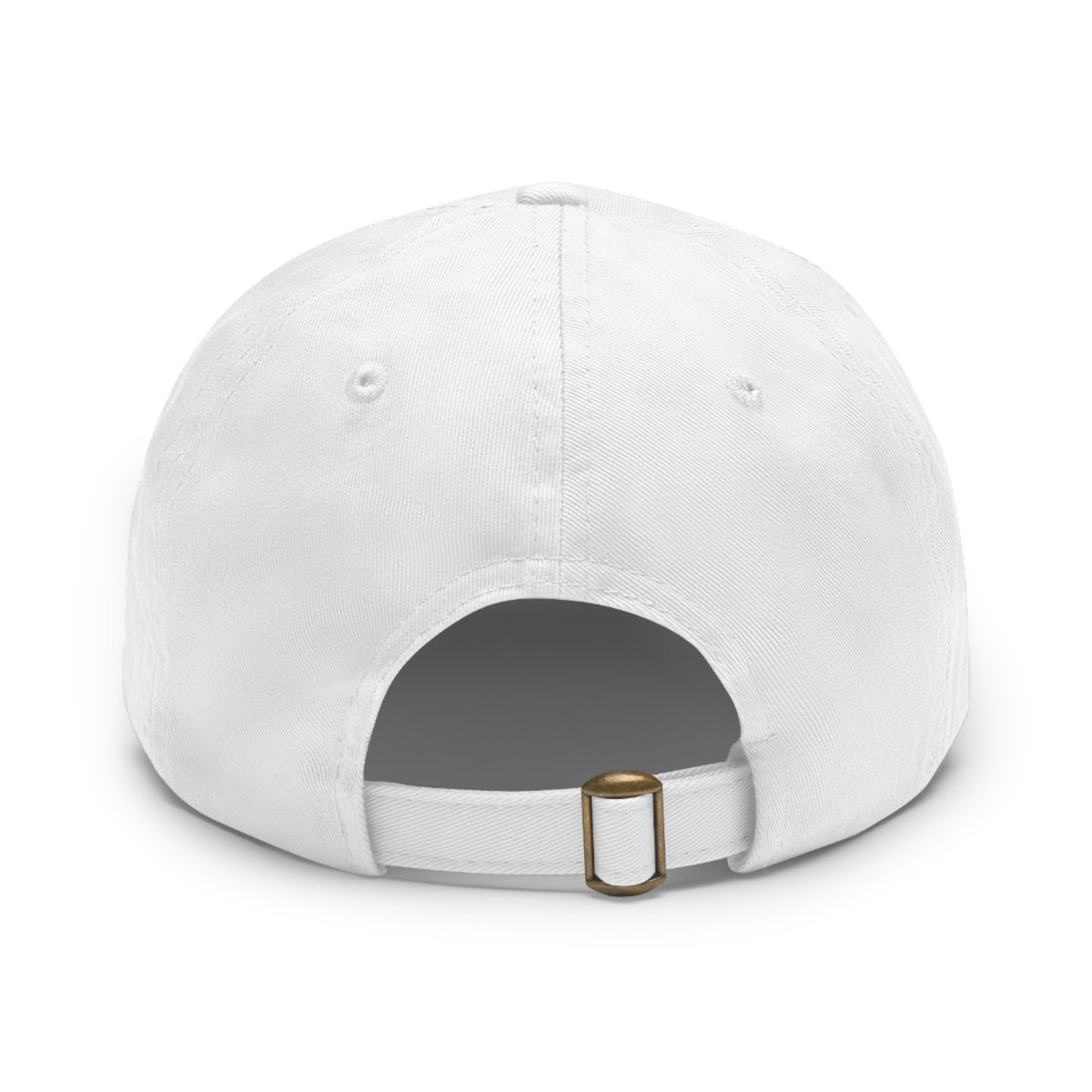 Charlie Kirk Forever Stamp Leather Patch Dad Hat in White – back