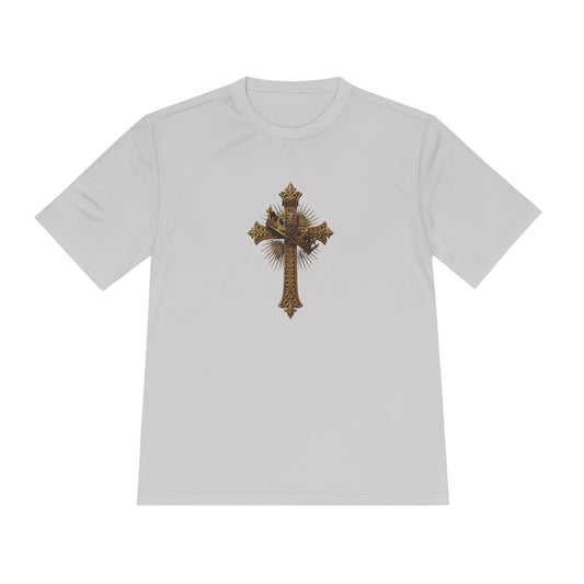 INRI Crowned Cross Men's Dry-Fit Performance Tee