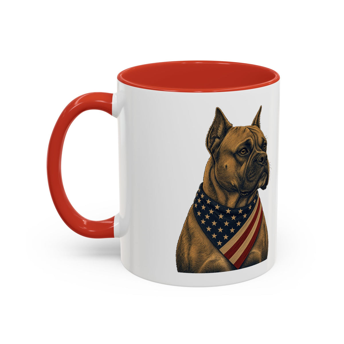 Patriotic Boxer Accent Mug