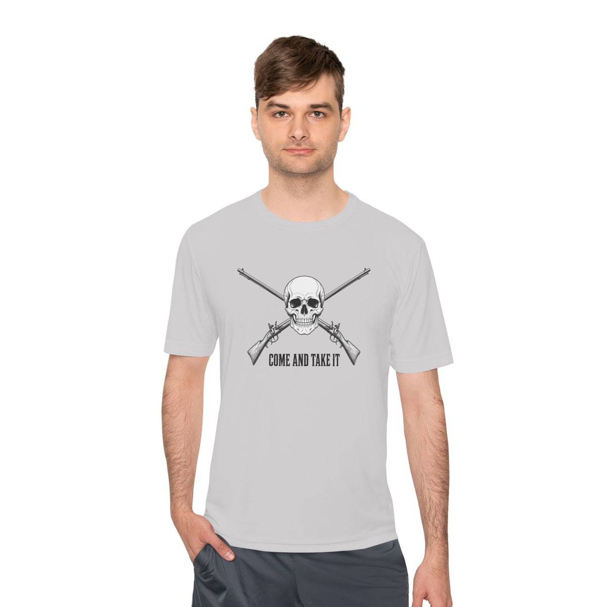 Come and Take It Jolly Roger Men's Dry-Fit Performance Tee
