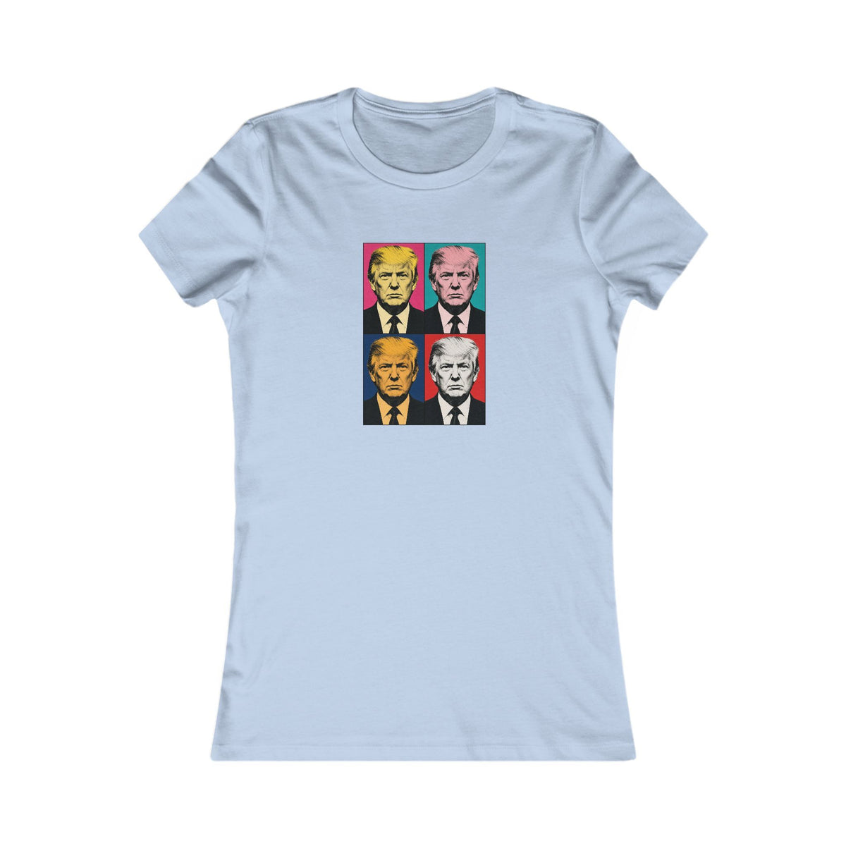 Trump Pop Art Grid Women's Slim Fit Tee