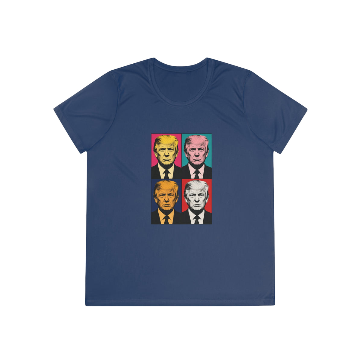 Trump Pop Art Grid Women's Dry-Fit Performance Tee