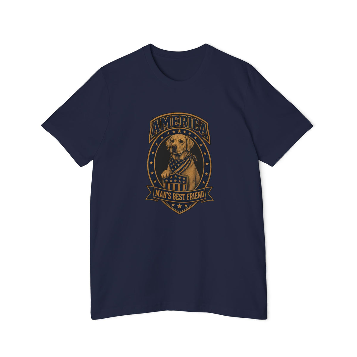 America Man's Best Friend Badge Lightweight Tee