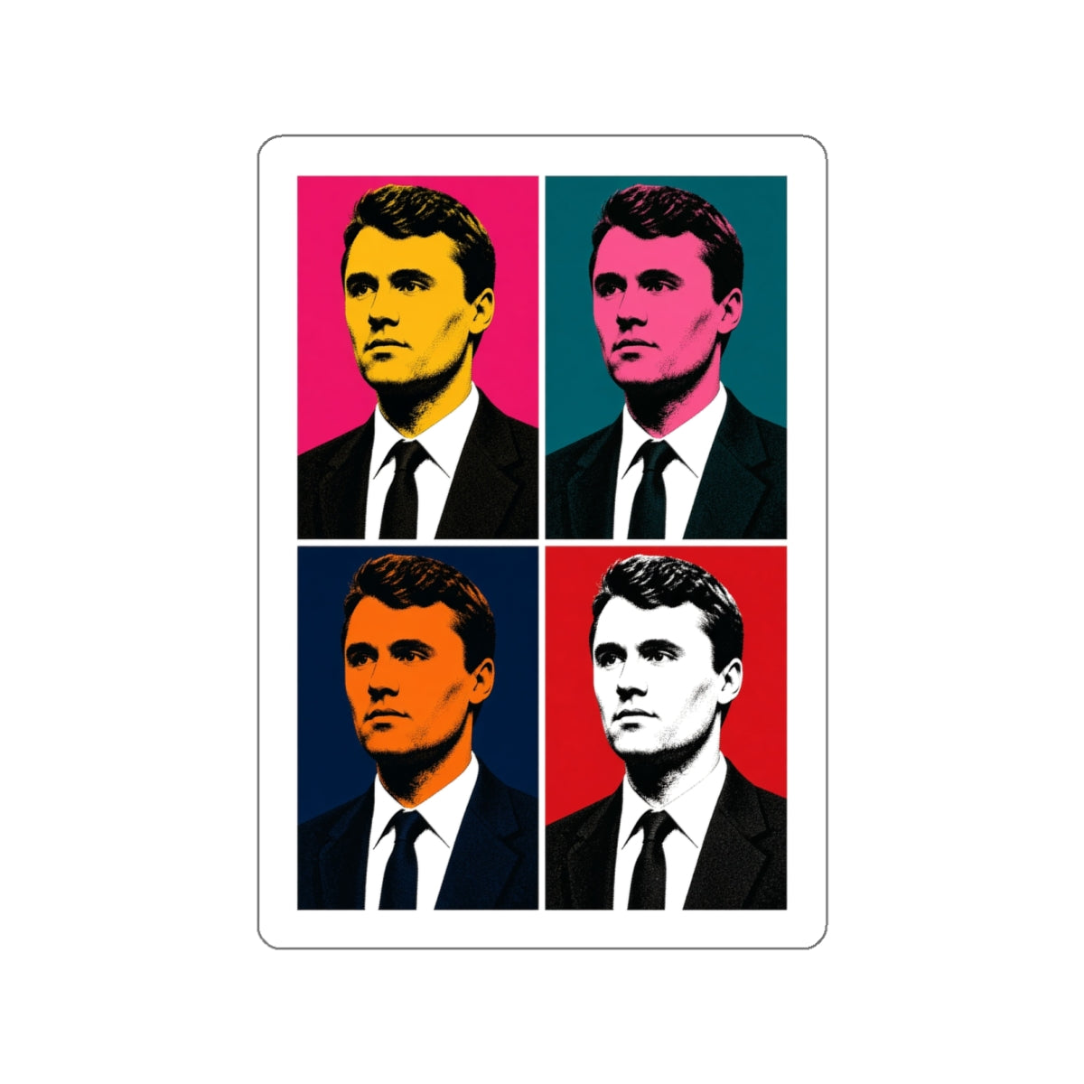 Charlie Pop Art Die-Cut Sticker