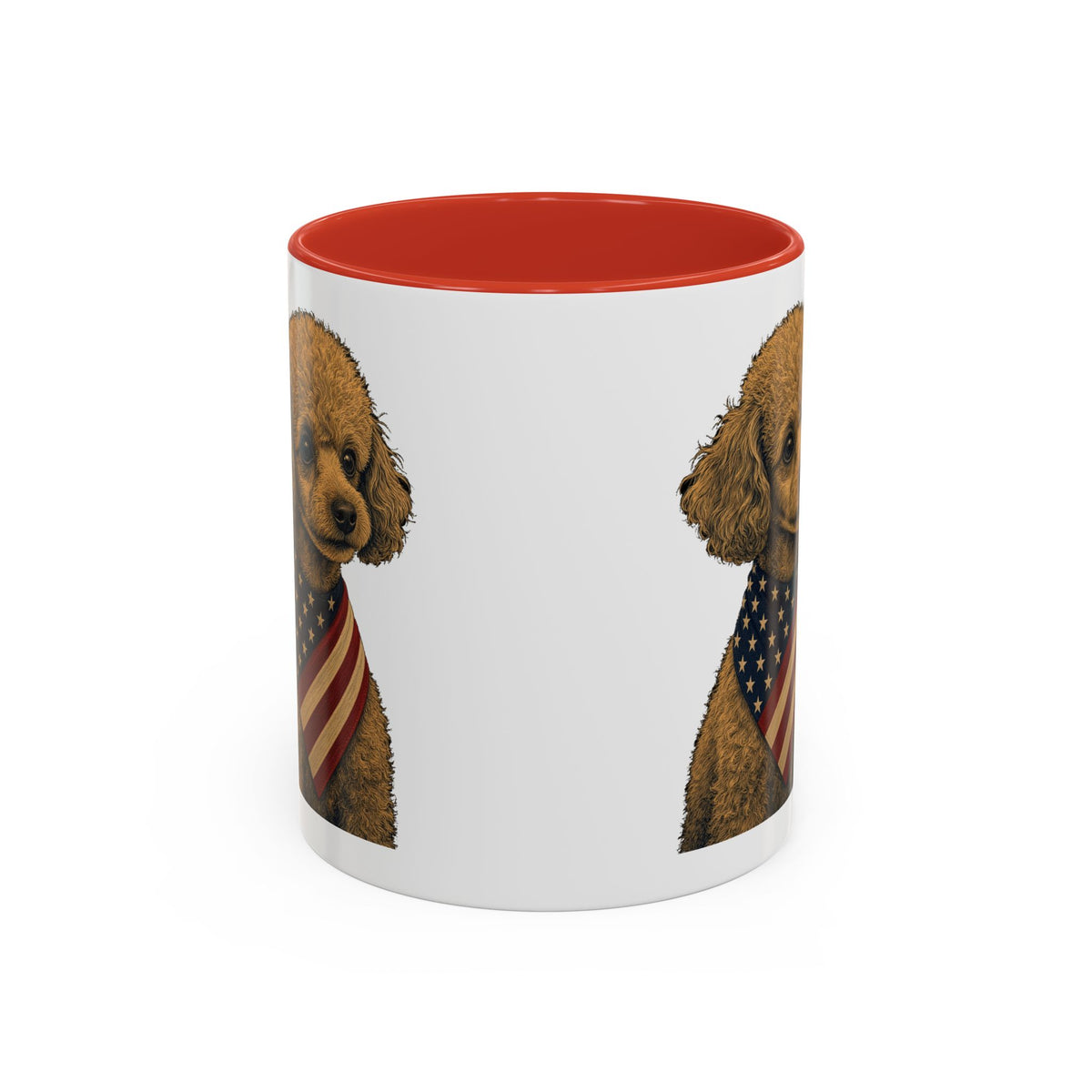 Patriotic Toy Poodle Accent Mug