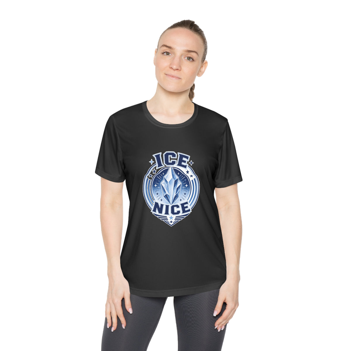 ICE is NICE Badge Women's Dry-Fit Performance Tee