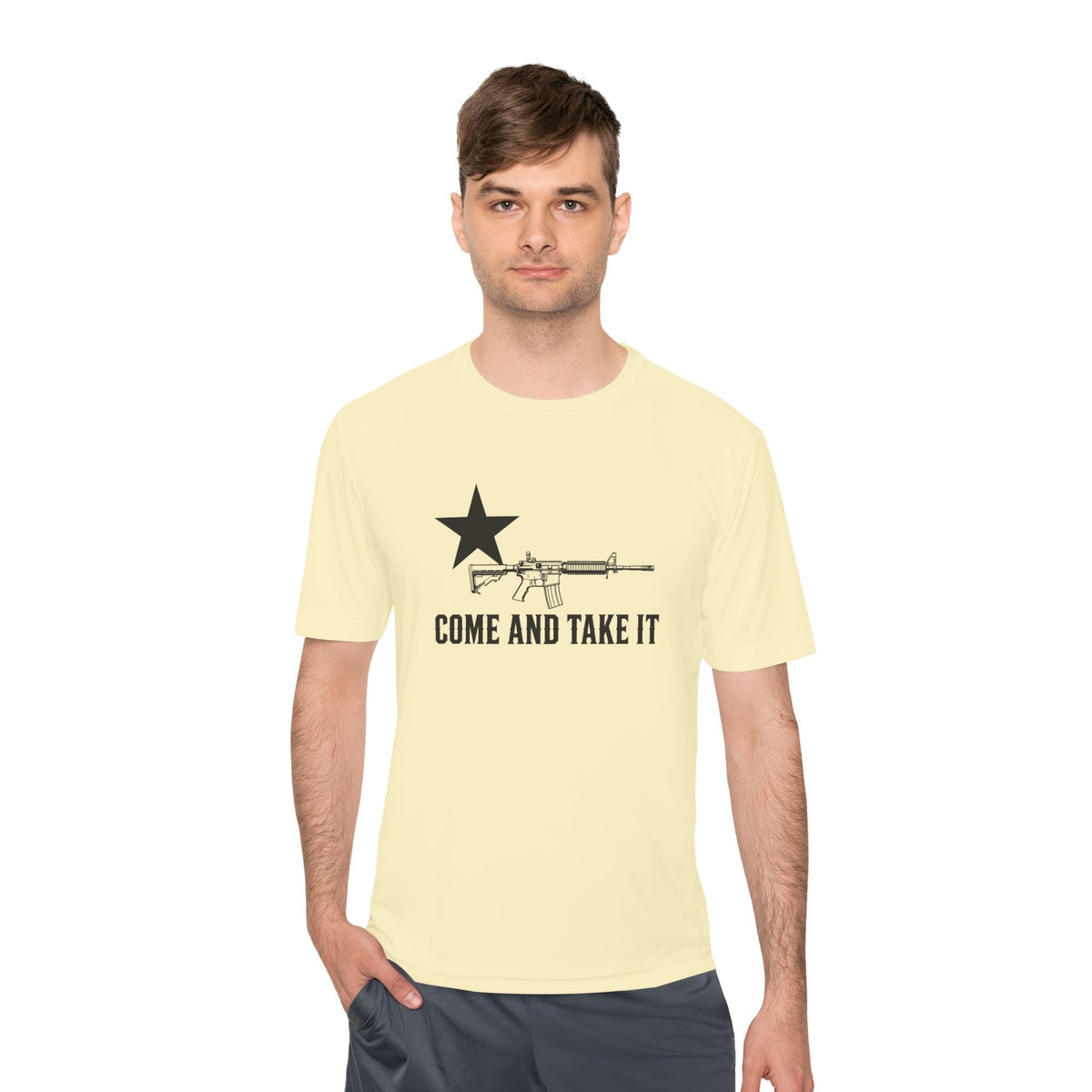 Come and Take It Rifle Men's Dry-Fit Performance Tee
