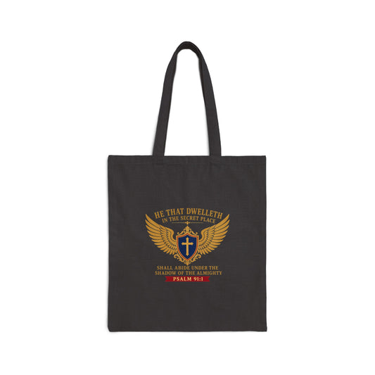 Secret Place Psalm 91:1 Canvas Tote Bag