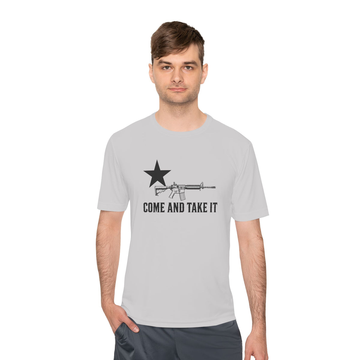 Come and Take It Rifle Men's Dry-Fit Performance Tee