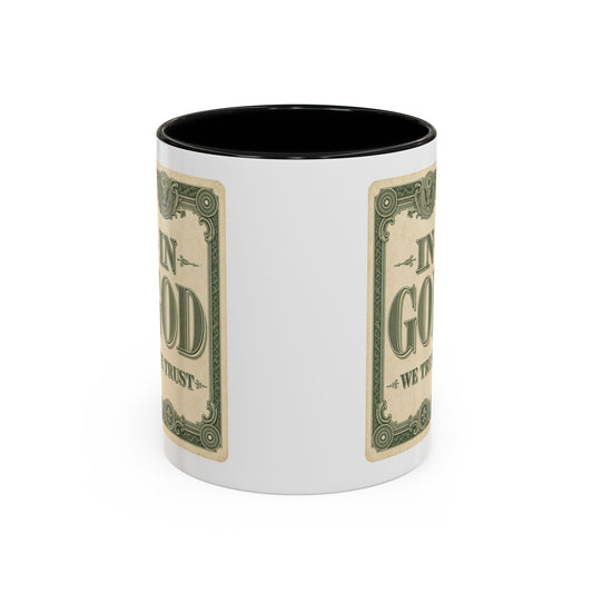 In God We Trust Card Accent Mug