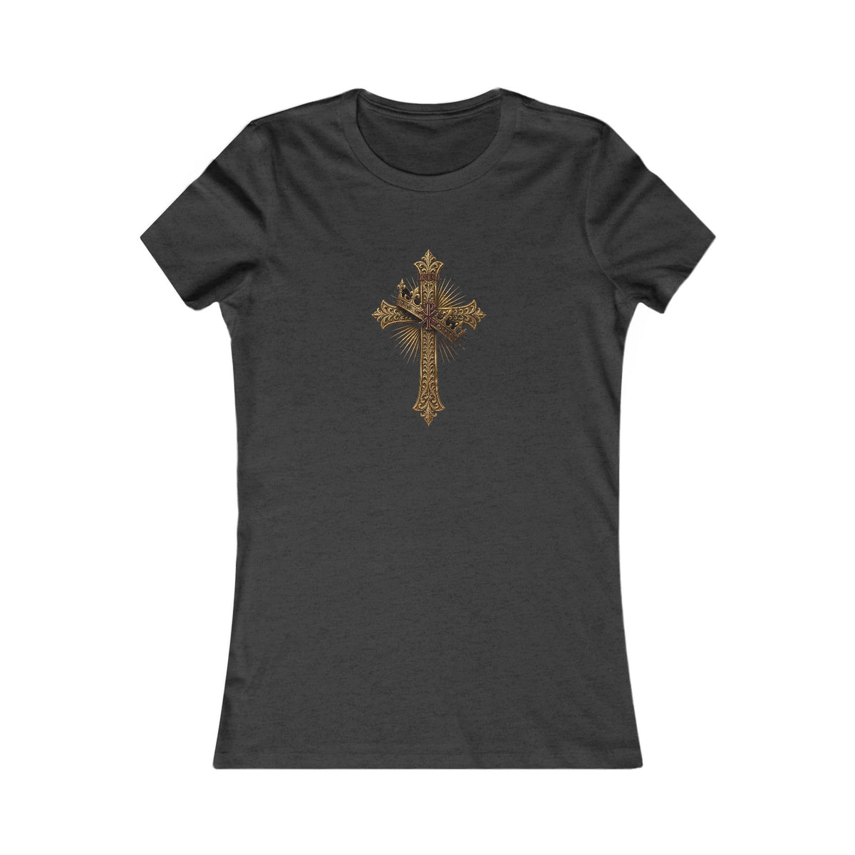 INRI Crowned Cross Women's Slim Fit Tee