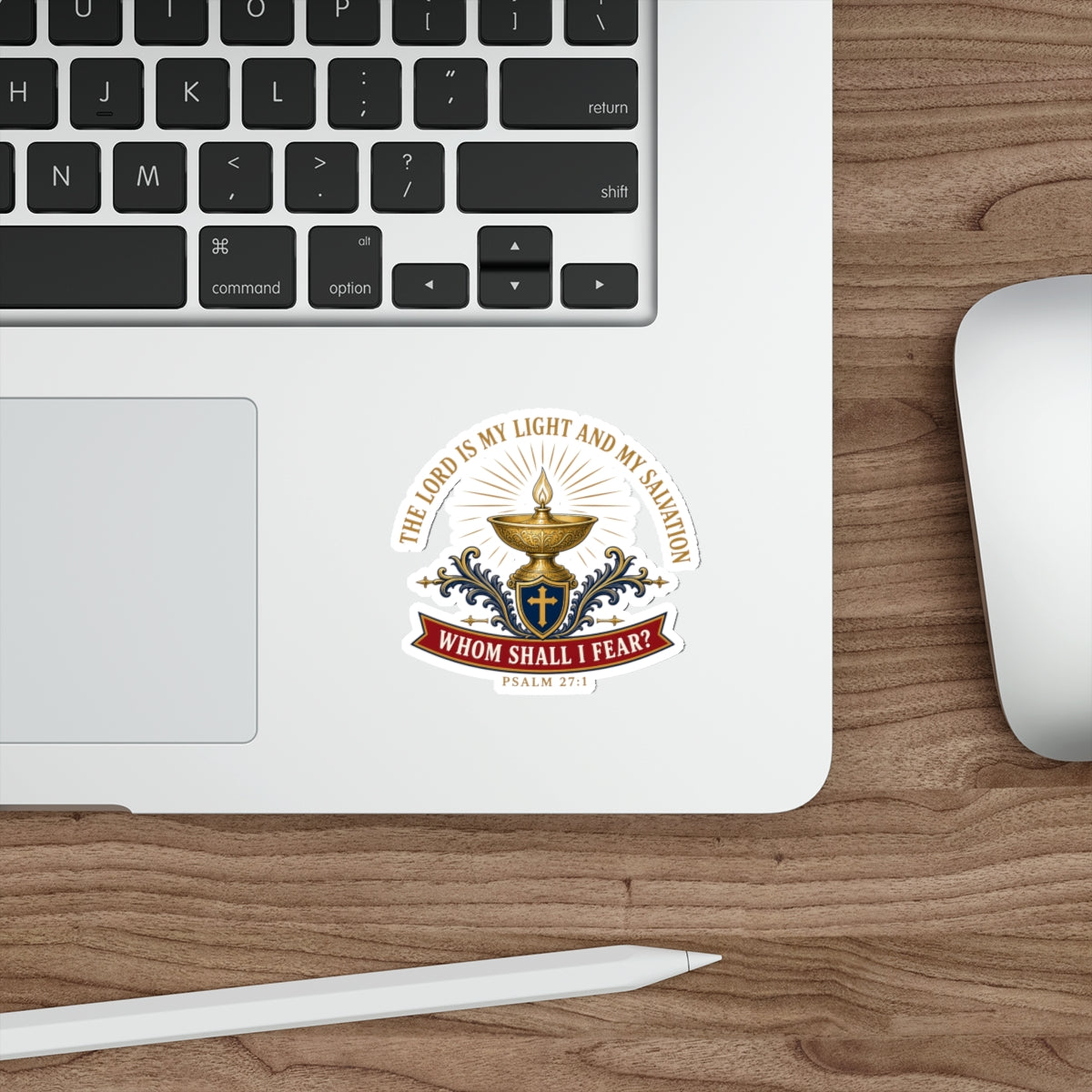 Light & Salvation Psalm 27:1 Die-Cut Sticker