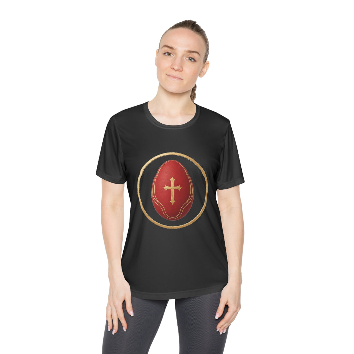 He Is Risen Women's Dry-Fit Performance Tee