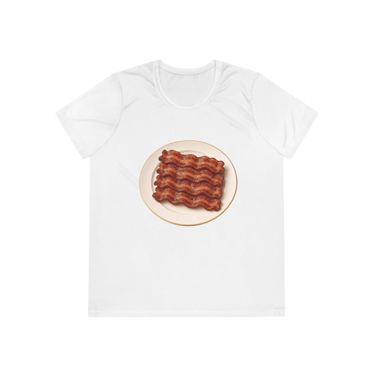 Bacon Stack Plate Women's Dry-Fit Performance Tee