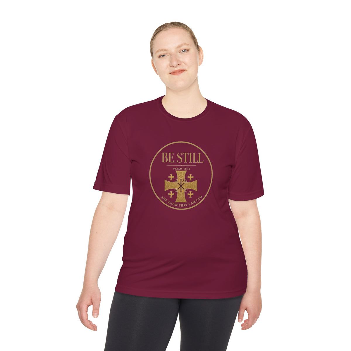 Be Still Psalm 46:10 Men's Dry-Fit Performance Tee