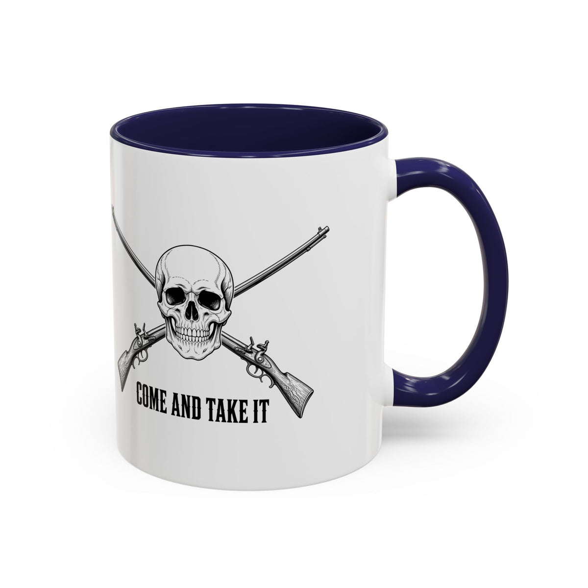 Come and Take It Jolly Roger Accent Mug