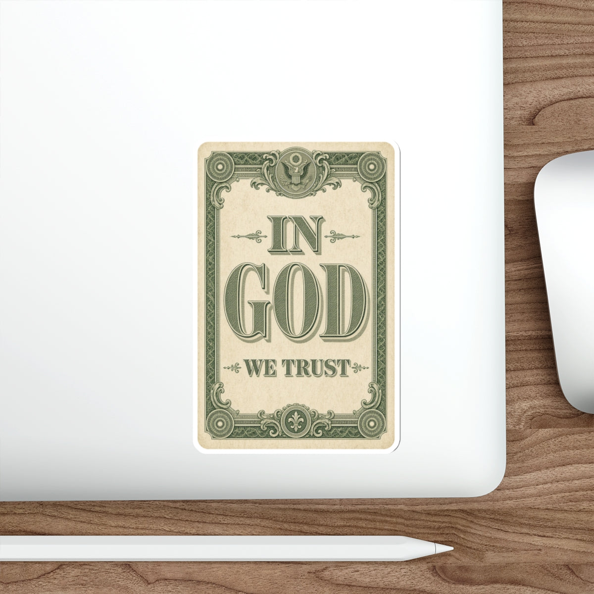 In God We Trust Card Die-Cut Sticker