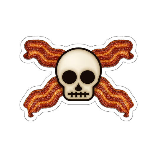 Bacon Jolly Roger Die-Cut Sticker