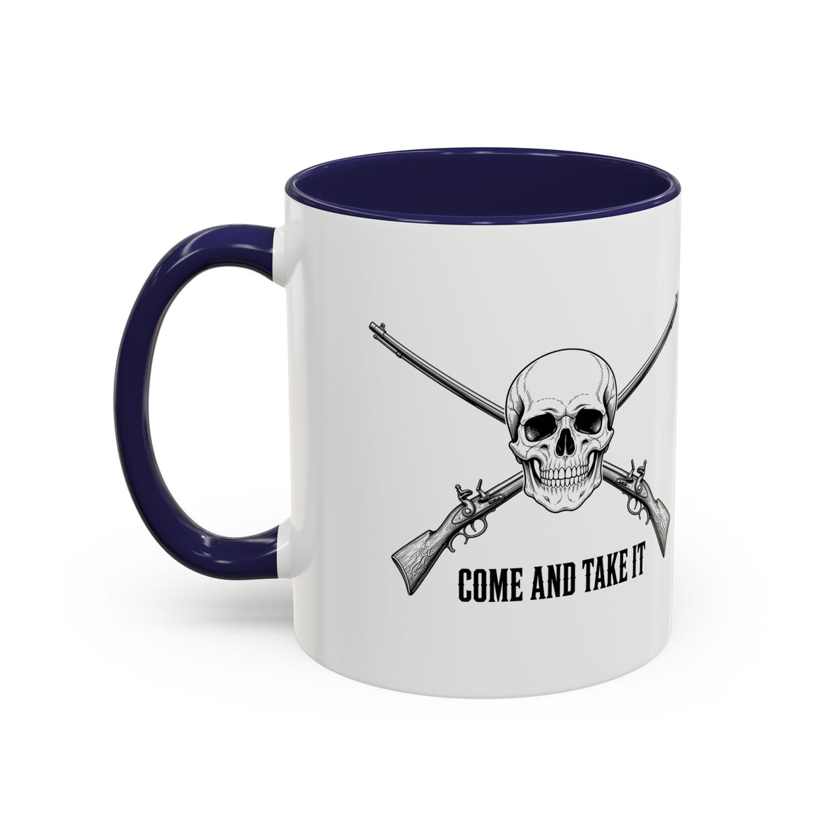 Come and Take It Jolly Roger Accent Mug