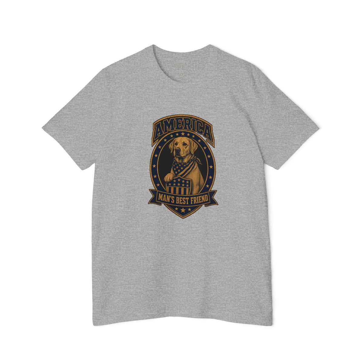 America Man's Best Friend Badge Lightweight Tee