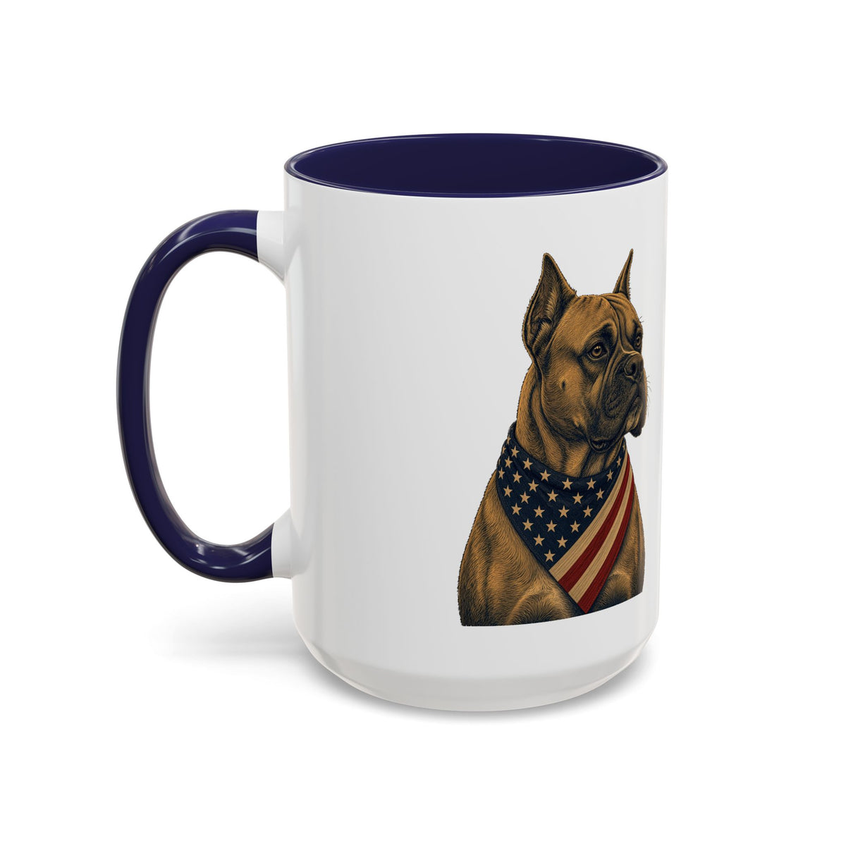 Patriotic Boxer Accent Mug